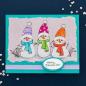 Preview: Stampendous - Stempelset "FransFormer Snowy Friends" Clear Stamps