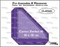 Preview: Crealies - Stanzschablone "Corner Pocket M + Extra Lagen" For Journalzz & Plannerzz Dies