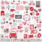 Preview: Echo Park - Designpapier "Love Notes" Collection Kit 12x12 Inch - 12 Bogen