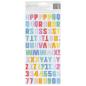 Preview: American Crafts - Aufkleber "Alpha Rainbow Cake" Puffy Sticker