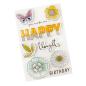 Preview: American Crafts - Stempelset & Stanzschablone "Happy Thoughts" Stamp & Dies