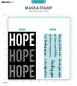 Preview: Studio Light - Schablone & Stempel "Hope Sentiments " Stencil & Clear Stamps