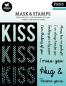 Preview: Studio Light - Schablone & Stempel "Kiss Sentiments" Stencil & Clear Stamps