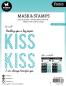 Preview: Studio Light - Schablone & Stempel "Kiss Sentiments" Stencil & Clear Stamps