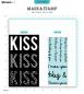 Preview: Studio Light - Schablone & Stempel "Kiss Sentiments" Stencil & Clear Stamps