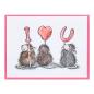 Preview: Spellbinders - Gummistempel Set "We Heart You" Cling Stamp