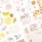 Preview: American Crafts - Aufkleber "Hello Little Girl Gold Foil" Sticker