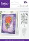 Preview: Crafters Companion - Stempel & Schablone "Romantic Rose" Clear Stamps & Stencil