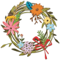 Preview: Sizzix - Stanzschablone "Vault Funky Floral Wreath" Thinlits Craft Dies by Tim Holtz