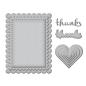 Preview: Spellbinders - Stanzschablone "Heartfelt Thanks & Scallops" Dies