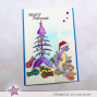 Preview: Kulricke Stempel "MerryFishmas" Clear Stamp