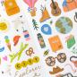 Preview: American Crafts - Aufkleber "Coast-to-Coast" Foil Sticker