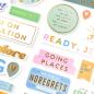 Preview: American Crafts - Aufkleber "Coast-to-Coast" Thickers Phrase Foil Sticker