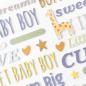 Preview: American Crafts - Aufkleber "Hello Little Boy" Thickers Phrase Gold Foil Sticker