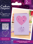 Preview: Crafters Companion - Stempelset & Stanzschablone "Love is in the Stars" Stamp & Dies