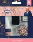 Preview: Crafters Companion - Decometallflocken "Floral Elegance" Gilding Flakes Kit 