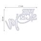 Preview: Mundart - Stanzschablone 7,70x5,20cm "wir sagen ja" Dies