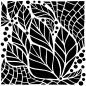 Preview: The Crafters Workshop - Schablone 6x6 Inch "Abstract Leaves" Stencil