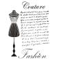 Preview: Dress My Craft - Schablone A4 "Couture Fashion" Stencil