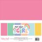 Preview: Echo Park - Cardstock "My Little Girl" Coordinating Solids Paper 12x12 Inch - 6 Bogen 