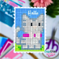 Preview: Carlijn Design - Stanzschablone "Graph Paper 5 mm Pixel Art" Dies 