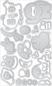 Preview: Doodlebug Design - Stanzschablone "Snow Cute " Doodle Dies 