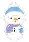 Preview: Doodlebug Design - Aufkleber "Snowman" Doodle Sticker