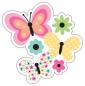 Preview: Doodlebug Design - Aufkleber "Flutterby" Doodle Sticker