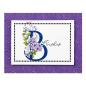 Preview: Spellbinders - Buchdrucktechnik "Every Occasion Floral B and Sentiment" Press Plate