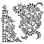 Preview: Creative Expressions - Schablone "Henna Petals" Stencil 7x7 Inch