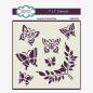 Preview: Creative Expressions - Schablone "Graceful Butterflies" Stencil 7x7 Inch