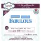 Preview: Creative Expressions - Stempelset & Stanzschablone "Bold Words Fabulous" Clear Stamps & Craft Dies