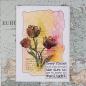 Preview: IndigoBlu - Gummistempel Set "Trio of Tulips" A6 Rubber Stamp