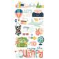 Preview: Simple Stories - Aufkleber "Pack Your Bags" Chipboard Sticker 