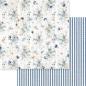 Preview: Memory Place - Designpapier "Dusty Blue Floral" Paper Pack 12x12 Inch - 12 Bogen