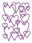 Preview: Crafters Companion - Schablone "Entwined Hearts" Stencil