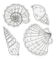 Preview: Crafters Companion - Stempelset & Stanzschablone "Sea Shell" Stamp & Dies