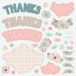 Preview: Crafters Companion - Stanzteile "Everyday Sentiments" 3D Cut Topper Pad 12x12 Inch - 18 Bogen