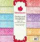 Preview: Woodware - Designpapier "Dotty And Gingham " Paper Pad 8x8 Inch - 24 Bogen 