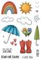 Preview: Creative Expressions - Stempelset "Rain or Shine" Clear Stamps 4x6 Inch Design by Jane's Doodles