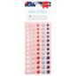 Preview: American Crafts - Enamel Dots "Flags and Frills" 60 Stk.