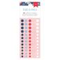 Preview: American Crafts - Enamel Dots "Flags and Frills" 60 Stk.