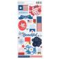 Preview: American Crafts - Aufkleber "Flags and Frills" Sticker