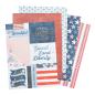 Preview: American Crafts - Designpapier "Flags and Frills" Paper Pack 6x8 Inch - 36 Bogen