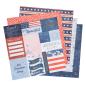 Preview: American Crafts - Designpapier "Flags and Frills" Paper Pack 12x12 Inch - 24 Bogen