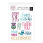 Preview: American Crafts - Stempelset "Joyful Notes" Clear Stamps