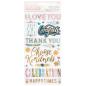 Preview: American Crafts - Aufkleber "Joyful Notes" Thickers Phrase Sticker