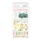 Preview: American Crafts - Aufkleber "Joyful Notes" Thickers Phrase Sticker