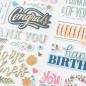 Preview: American Crafts - Aufkleber "Joyful Notes" Thickers Phrase Sticker