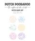 Preview: Dutch Doobadoo - Schablone A4 "Artist Trading Coins" Stencil - Dutch Mask Art